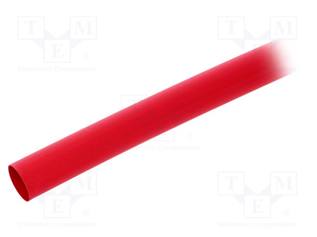 Heat shrink sleeve; 2: 1; 12.7mm; L: 1.2m; red; polyolefine; 5pcs.