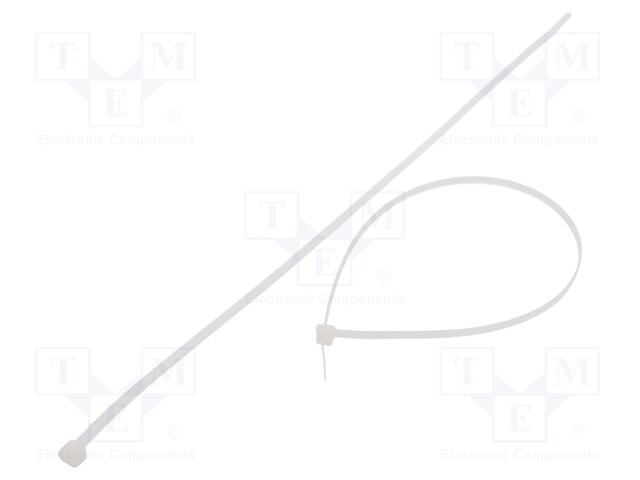 Cable tie; L: 370mm; W: 4.8mm; polyamide; 333N; natural; Ømax: 102mm