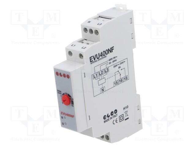 Module: voltage monitoring relay; too low voltage; IP20; 8A