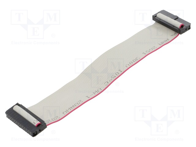 Ribbon cable with IDC connectors; 24x28AWG; Cable ph: 1mm; 0.15m