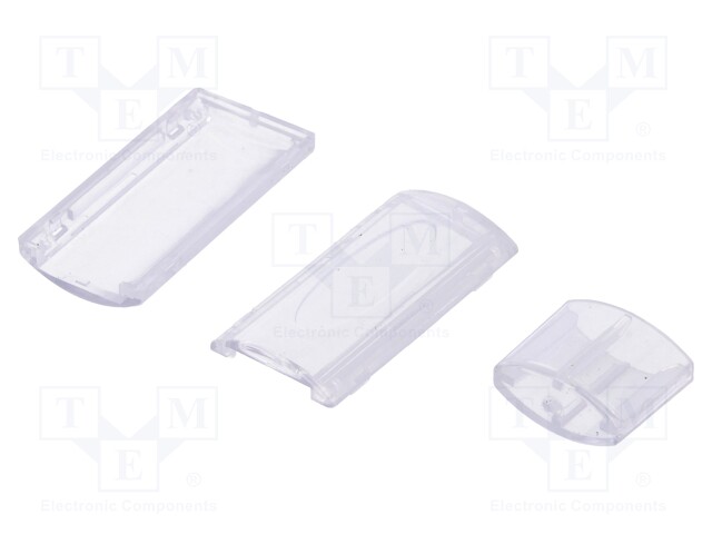 Enclosure: for USB; X: 18mm; Y: 33mm; Z: 8.5mm; polycarbonate