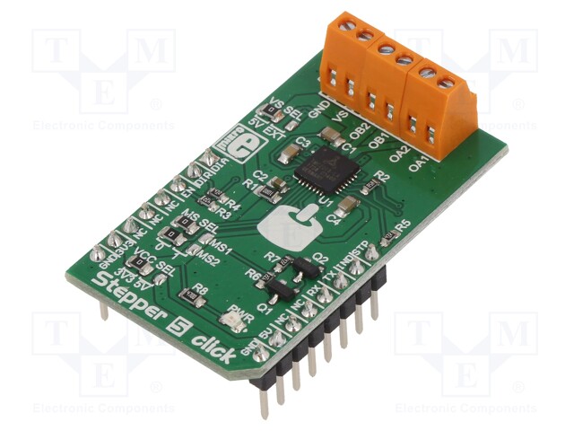 Click board; stepper motor driver; GPIO,UART; TM2208; 3.3/5VDC