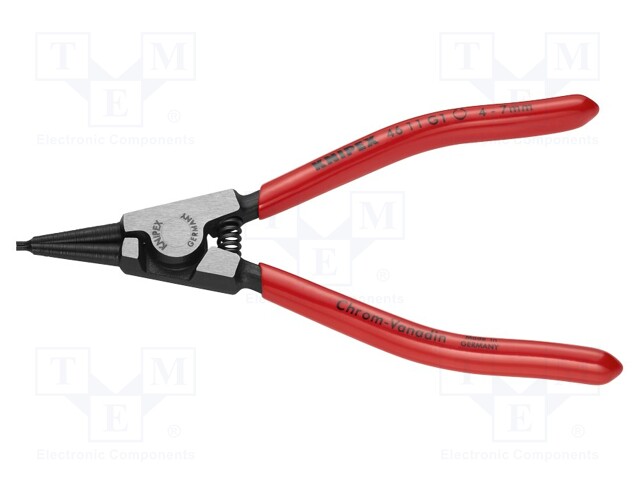 Pliers; for circlip without holes; 4÷7mm; Pliers len: 140mm