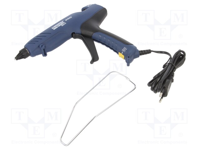 Hot melt glue gun; Ø: 12mm; 100W; 195°C; Plug: EU; 3min; 230VAC