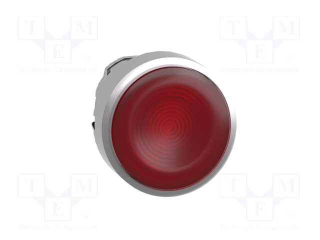 Switch: push-button; Stabl.pos: 1; 22mm; red; IP66; Pushbutton: flat