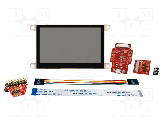 Dev.kit: with display; TFT; 4.3"; 480x272; Display: graphical; 32kB