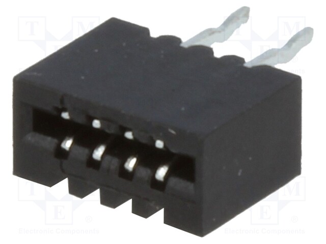 Connector: FFC (FPC); straight; PIN: 4; NON-ZIF; THT; tinned; 1mm