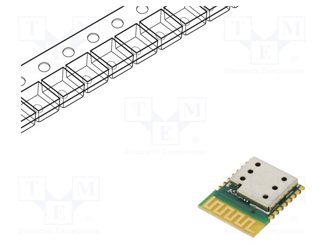 Module: Bluetooth Low Energy; GPIO,JTAG; SMD; 12x15x2.5mm; 4.1