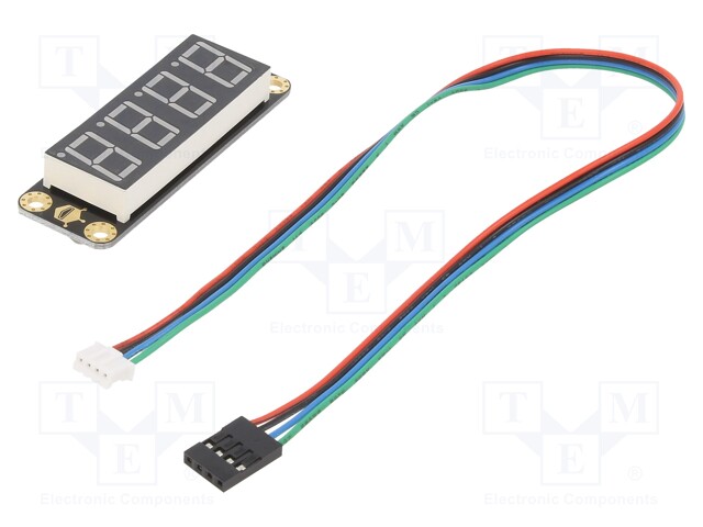 Module: display; LED display; Gravity; 5VDC; I2C; 67x22mm