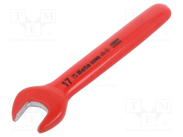 Wrench; insulated,single sided,spanner; 17mm; EN 60900,VDE