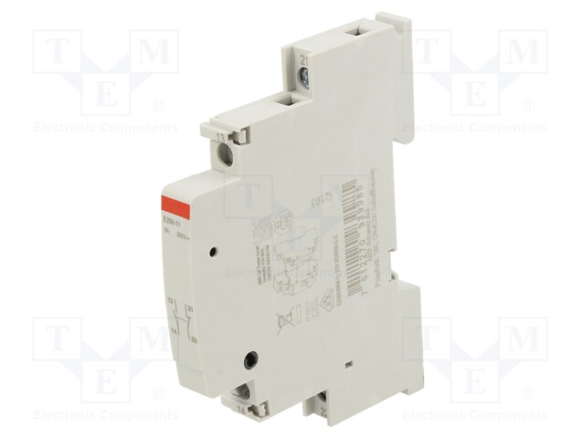 Relays accessories: auxiliary contacts; NC + NO; 18x58x85mm; DIN