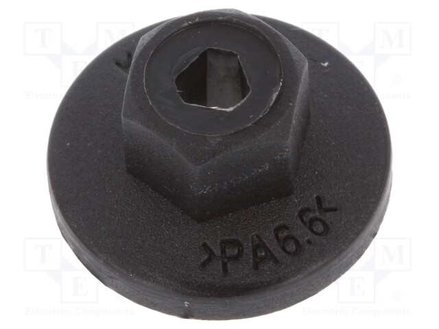 Nut; 10pcs; BMW,Mercedes,Mini,Opel,VW; black; V: with flange