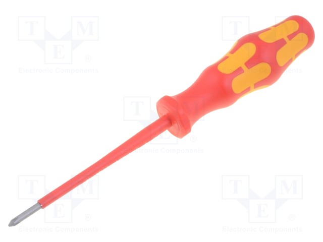 Screwdriver; insulated; Phillips; PH0; Blade length: 80mm; 1kVAC