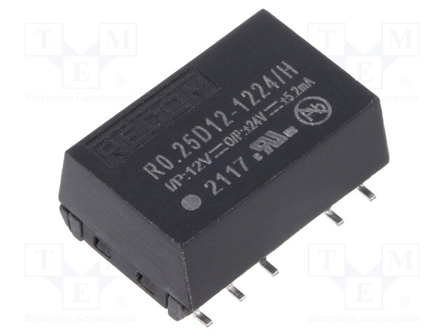 Converter: DC/DC; 0.25W; Uin: 10.8÷13.2V; Uout: 24VDC; Uout2: -12VDC