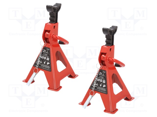 Jack stand; 2000kg; Hmin: 265m; Hmax: 415mm; Base dim: 195x165mm