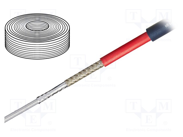 Wire: coaxial; chainflex® CFKoax; 1x50Ω; TPE; grey; stranded; Cu