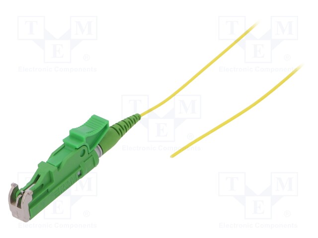 Optic fiber pigtail; E2A; 1m; Optical fiber: 900um; yellow
