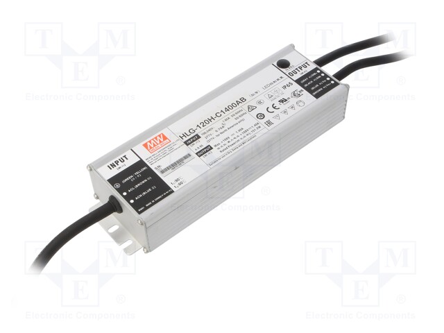 Power supply: switched-mode; LED; 151.2W; 54÷108VDC; 700÷1400mA