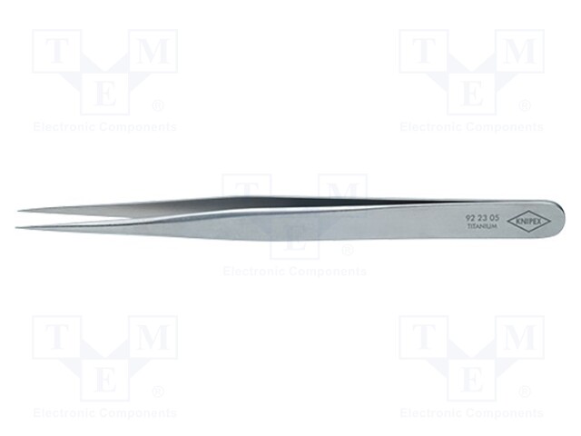 Tweezers; 120mm; Blades: straight; Blade tip shape: sharp