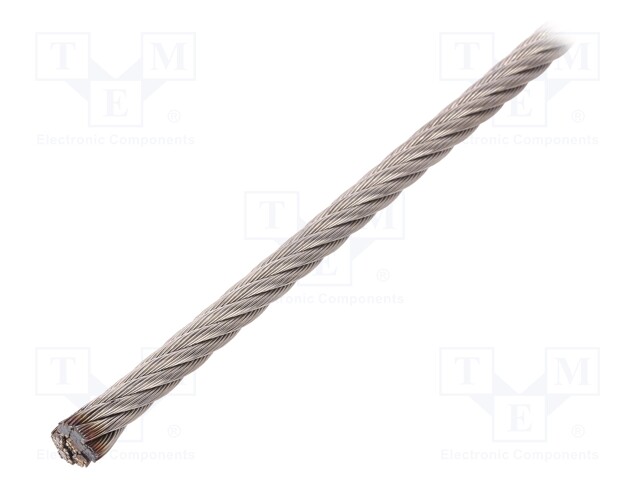 Rope; acid resistant steel A4; Ørope: 6mm; L: 10m; 638kg