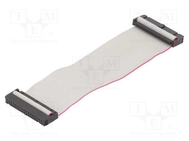 Ribbon cable with IDC connectors; 34x28AWG; Cable ph: 1.27mm