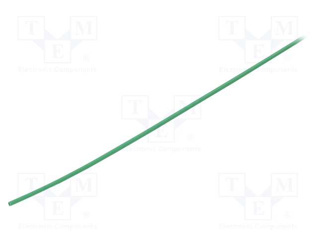 Heat shrink sleeve; glueless; 2: 1; 1.6mm; L: 1m; green; polyolefine