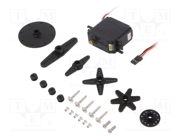 Motor: servo; 4.8÷6VDC; standard; digital; 62g; 41.3x20.7x40mm