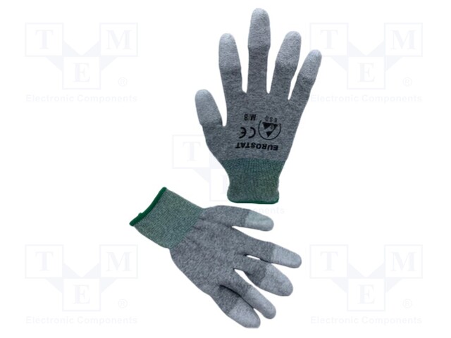 Protective gloves; ESD; S; Application: general purpose; grey