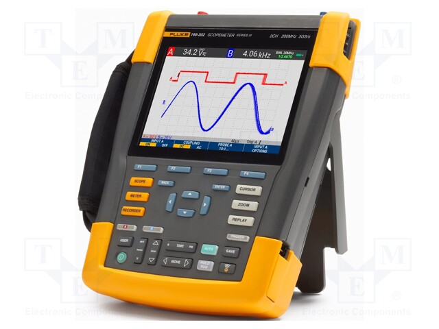 Scopemeter; colour,LCD; Channels: 2; 200MHz; 2,5Gsps; 10kpts/ch