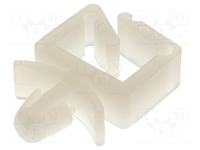 Snap handle; polyamide; natural; UL94V-2; Mounting hole: Ø4.8mm