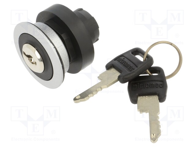 Switch: rotary with key; 22mm; Stabl.pos: 2; IP65; Pos: 2