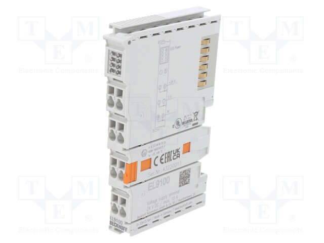 Industrial module: supply terminal; 24VDC; -25÷60°C; IP20