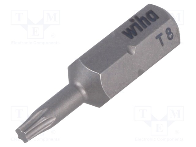 Screwdriver bit; Torx®; TX08; Overall len: 25mm; Series: STANDARD