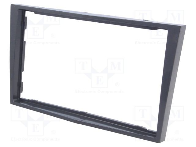 Radio mounting frame; Opel; 2 DIN; steely-grey