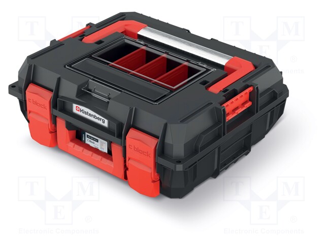 Toolbox; 450x380x168mm; polymer; C BLOCK ALU LOG; 25kg