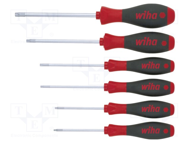 Screwdrivers; Pcs: 6; MagicSpring®; Bit: Torx®; Series: SoftFinish®