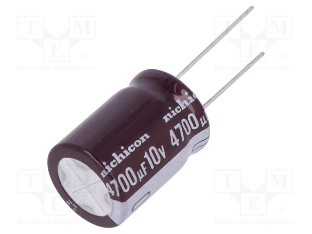 Capacitor: electrolytic; low impedance; THT; 4700uF; 10VDC; ±20%