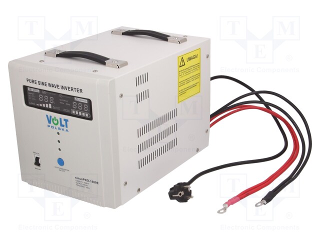 Converter: dc/ac; 1.05kW; Uout: 230VAC; Out: mains 230V; 0÷40°C; 12V