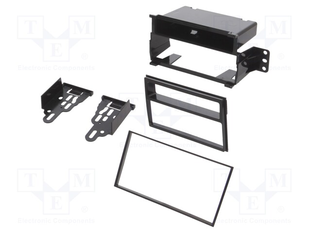 Radio mounting frame; Nissan; 1 DIN; black