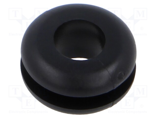 Grommet; black; UL94HB; TPR