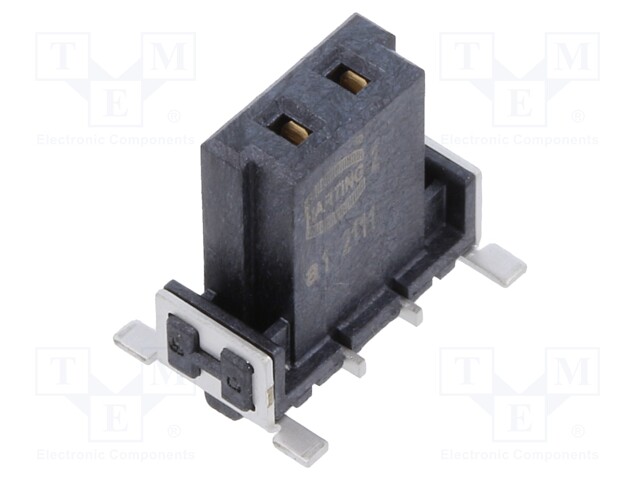 Connector: PCB to PCB; female; PIN: 2; 2.54mm; -55÷125°C; 25A; SMT