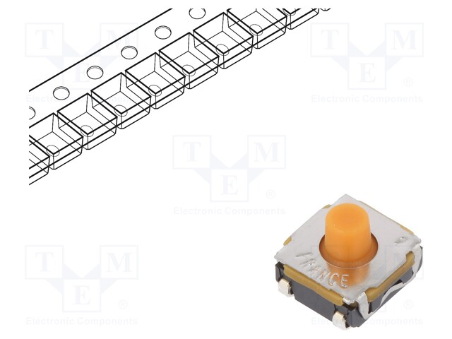 Microswitch TACT; SPST-NO; Pos: 2; 0.05A/32VDC; SMT; none; 1.7N