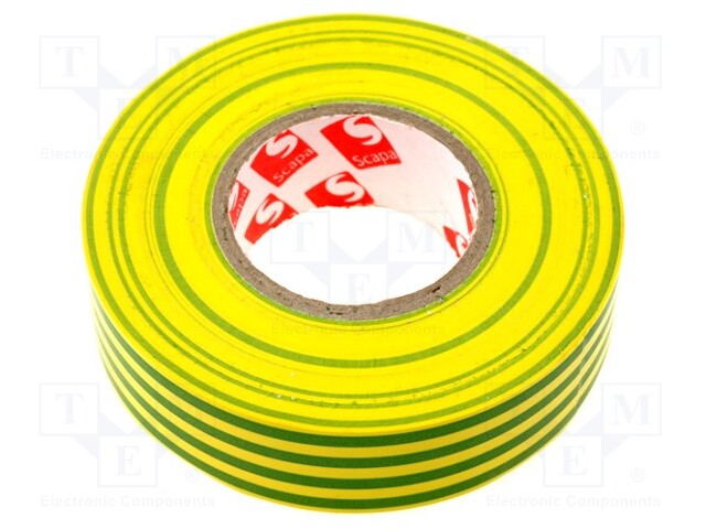 Tape: electrical insulating; W: 19mm; L: 25m; D: 0.13mm; rubber; 180%