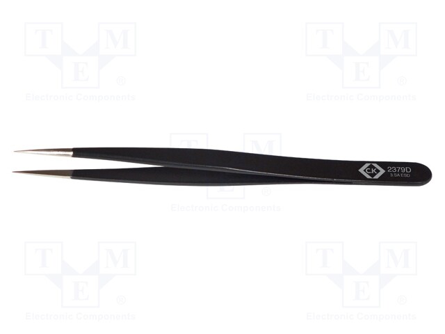 Tweezers; Blade tip shape: sharp; Tweezers len: 120mm; ESD