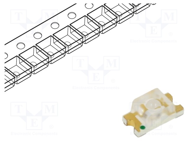 LED; SMD; 1206; yellow; 3.2x1.6x1.4mm; 30°; 1.7÷2.4V; 20mA