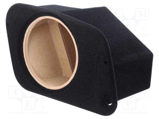 Car loudspeaker enclosure; MDF,fabric; black; textil; 15l; 250mm