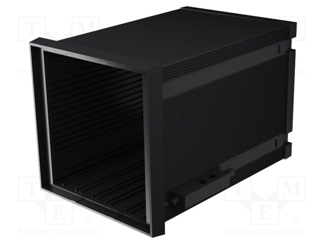 Enclosure: panel; X: 96mm; Y: 96mm; Z: 124mm; ABS + PC,PPO; black