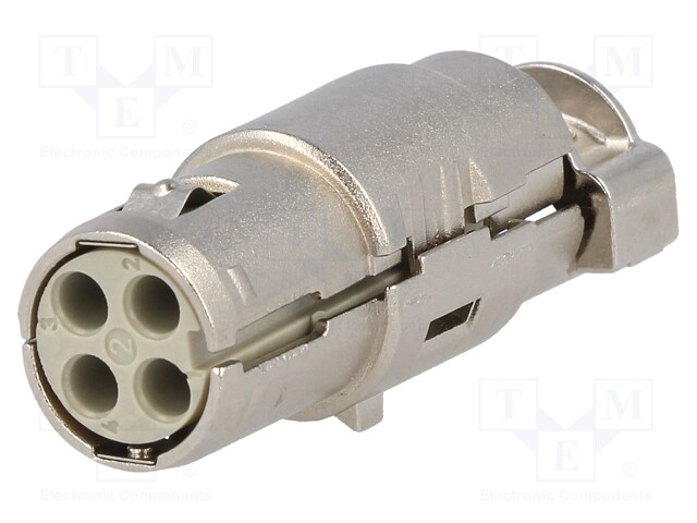 Connector: HDC; female; Han Modular Quintax; PIN: 4; shielded