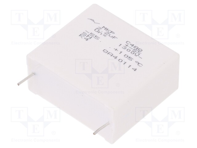 Capacitor: polypropylene; DC-Link; 2.2uF; ESR: 13.63mΩ; C4AQ; THT