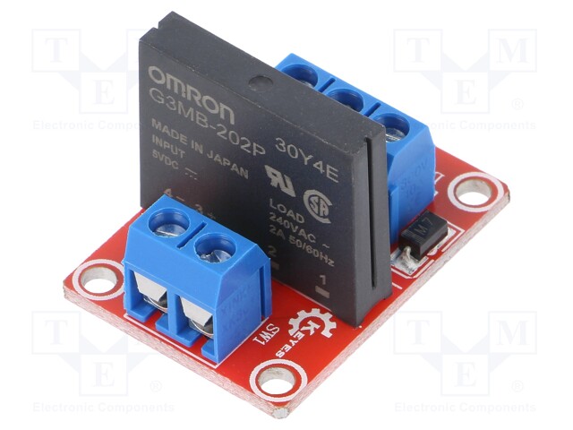 Module: relay; solid state relay; Channels: 1; 5VDC; max.240VAC; 2A